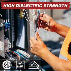 Avery Dennison EC-800 applied to a wire splice with strong adhesion