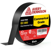 Avery Dennison EC-800 black electrical tape roll provides durable insulation