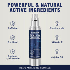 AVITAPURE quick-absorbing face cream on skin with non-greasy finish