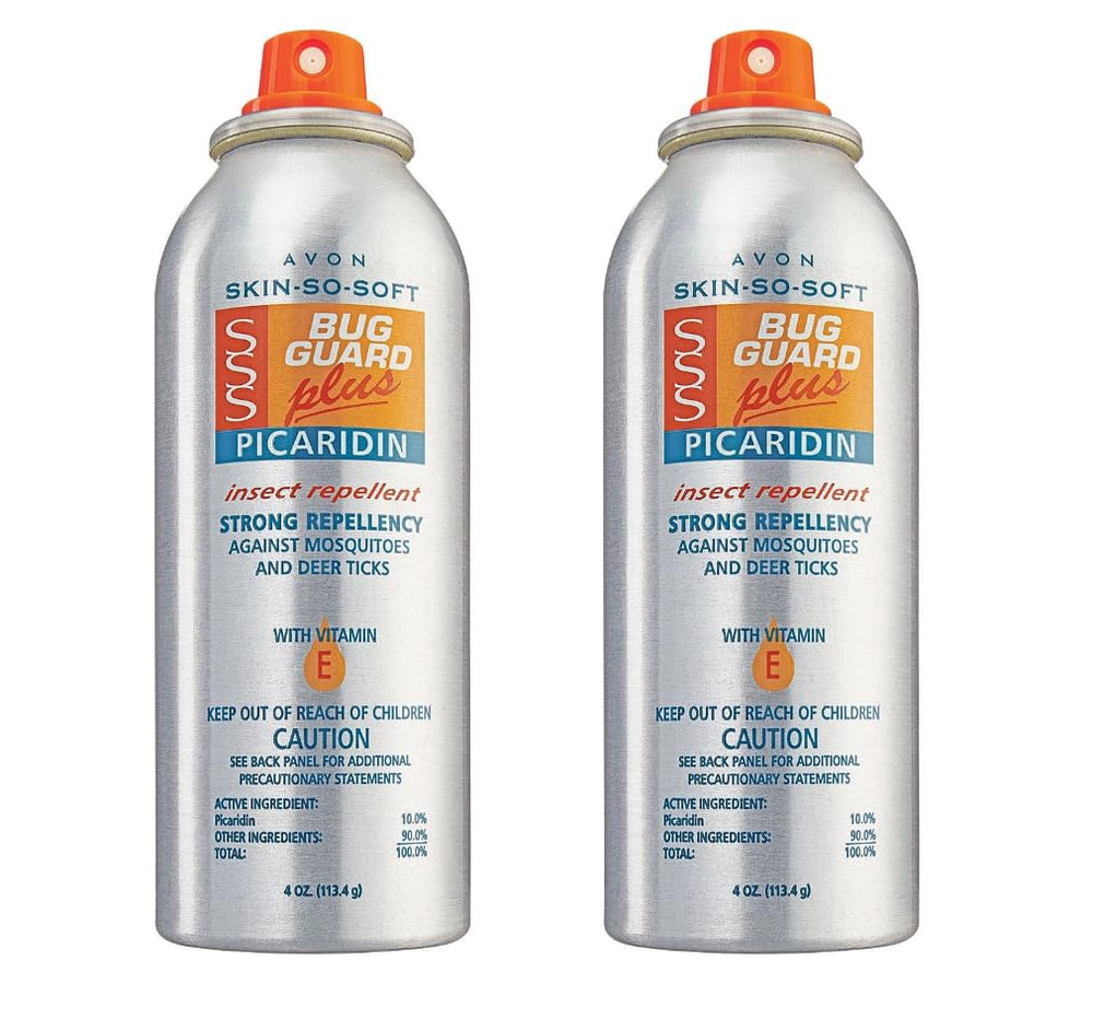 AVON Skin So Soft Bug Guard spray bottle for outdoor protection against mosquitos.