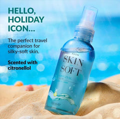 Two-pack Avon Skin So Soft Original Dry Oil Spray packaging for easy sharing.