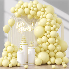 Awenztech pastel yellow 18-inch balloons for bold party decor.