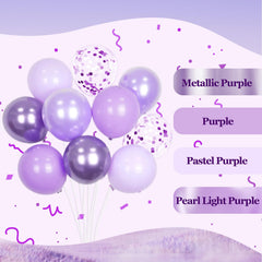 awenztech pearl light purple balloons 12inch add a chic arch filler