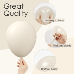 Awenztech sand white 10inch balloons for even arch layers