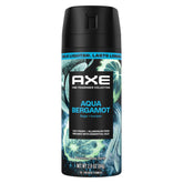 AXE Aqua Bergamot bottle close-up showing crisp bergamot and sage notes for lasting freshness