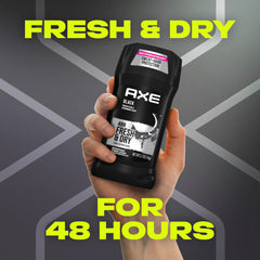 AXE Black fragrance close-up highlighting frozen pear and cedarwood for daily confidence.