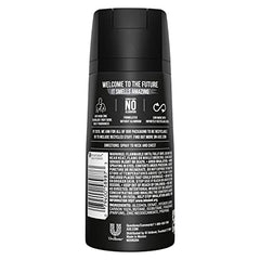 AXE Black bottle top close-up highlighting aluminum-free formula for comfort