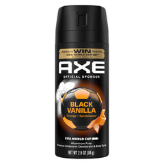 AXE Black Vanilla bottle front view for confident daily wear.