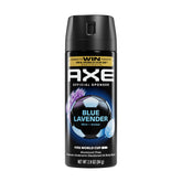 AXE Blue Lavender bottle for daily aluminum free freshness.