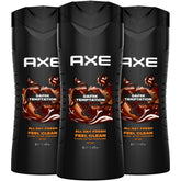 AXE Dark Temptation bottle pour highlights rich chocolate scent for energized mornings