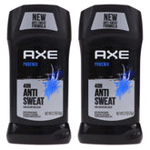AXE Dry Phoenix antiperspirant stick front with sleek packaging and 24-hour protection.