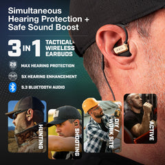 AXIL GS Extreme 3.0 desert-tan with Bluetooth connection in action for seamless audio