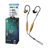 AXIL GS Extreme 3.0 on range showing earbud fit and hearing protection at the shooting line
