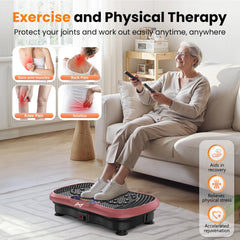 AXV vibration plate display shows time and speed to track your progress.