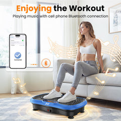 AXV vibration plate with remote for quick 10-minute sessions.
