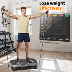 AXV vibration plate side view highlighting compact, space-saving design.