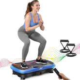 AXV vibration plate top view, compact design suitable for home workouts.