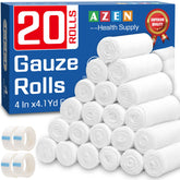 AZEN gauze rolls in packaging, ready for home first aid storage