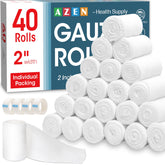 AZEN 40-pack gauze rolls for wound cleaning and dressing applications