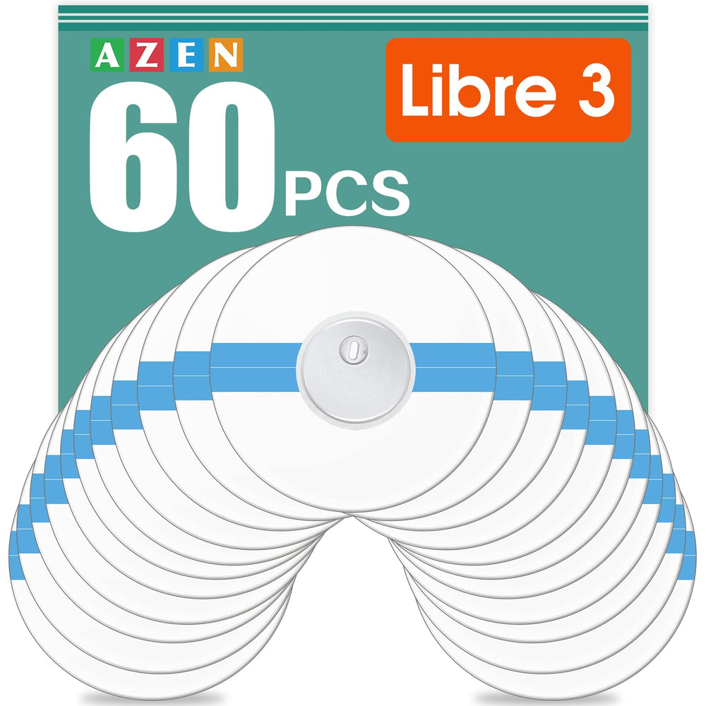 AZEN 60-pack sensor covers for Libre 3 keep sensors secure during workouts
