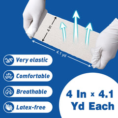 AZEN gauze roll detail highlighting breathable, cotton-elastic material
