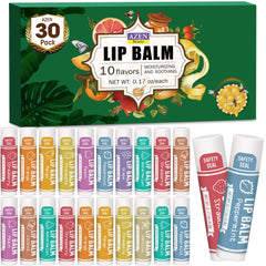 AZEN strawberry lip balm for rich moisture on dry lips