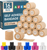 AZEN self-adhesive bandage wrap roll in skin color for quick, clean application