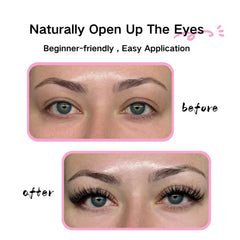 Azenlo lashes with long-lasting curl staying lifted all day.