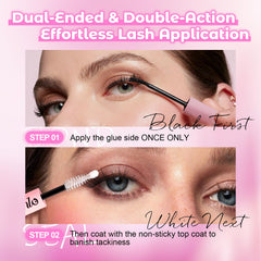 Azenlo waterproof lash glue resists sweat for all-day wear