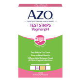 AZO Vaginal pH Test Kit swab and strip setup for at-home testing.