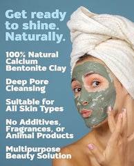Clay used in a spa-like body wrap scenario with Aztec Secret.