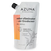 Azuna refill pouch 12oz for continuous odor control with tea tree oil.