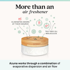 Azuna Tea Tree Gel Refill shows natural odor neutralizing gel.