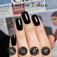 AZUREBEAUTY brush stroke reveals smooth application in black shade.