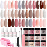 AzureBeauty dip powder kit with 20 colors and tools for at-home use