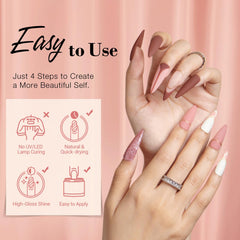 AzureBeauty nail art brush and quick-start manual included in the kit