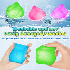 Azurphoric squishy ball closeup shows the gel-filled core and soft texture.