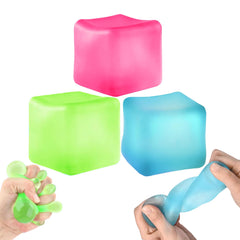 Azurphoric stress cube blue demonstrates durable tactile relief for focus and calm at the desk.