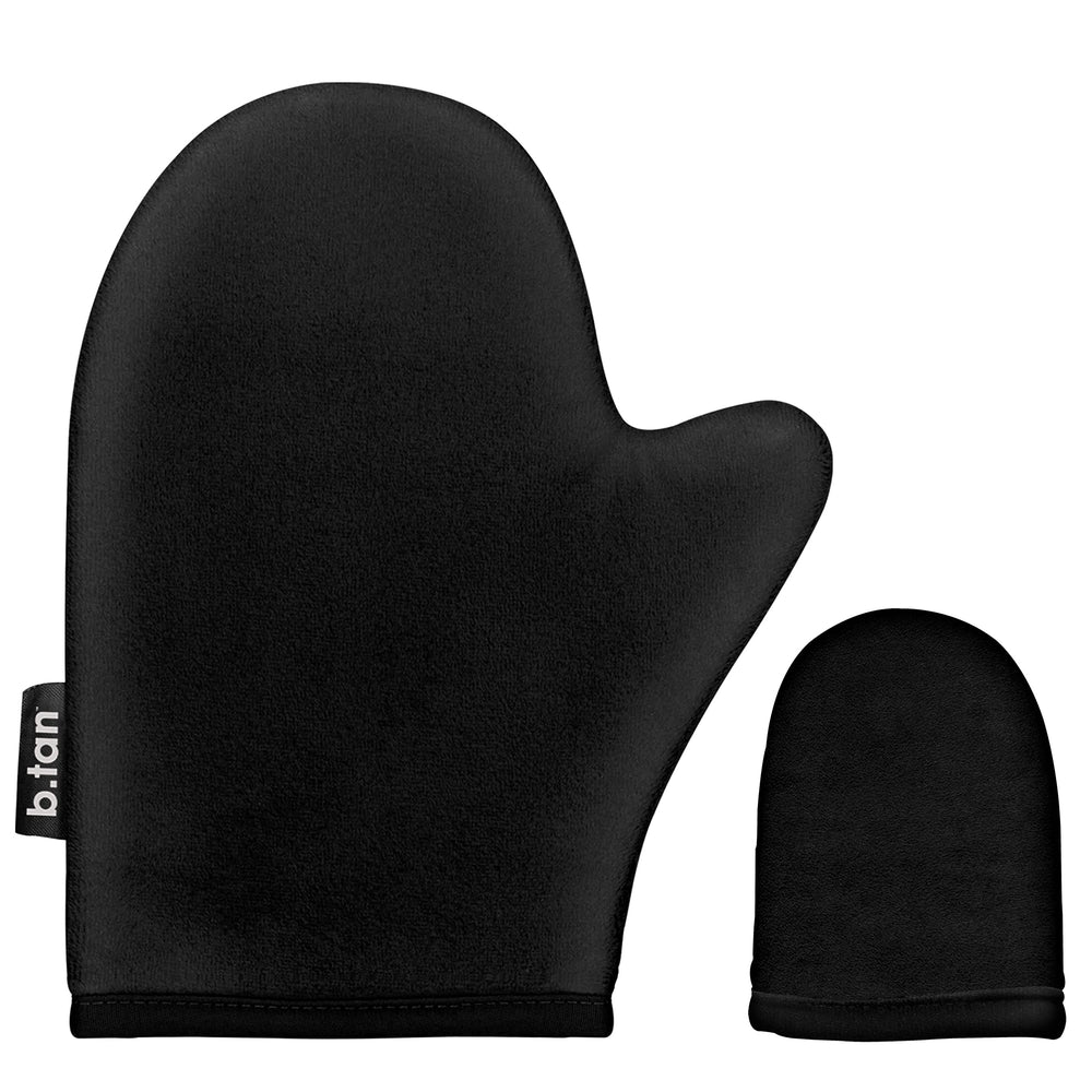 B.TAN Face + Body Mitt Kit main use for an even, streak-free tan