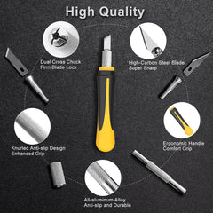 BaBaYang ergonomic anti-slip handles provide comfortable grip during extended crafting sessions.