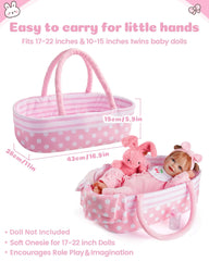 Babeside doll bib for tidy feeding pretend play