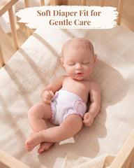 Babeside dolls diapers in soft fabric for gentle, long-lasting pretend care