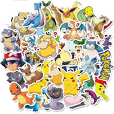 Babigo cute cartoon sticker pack for decorating laptops and bottles.