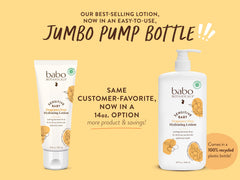Babo Botanicals hydrating lotion ingredients: shea butter and jojoba for nourishment.