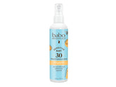 Babo Botanicals sunscreen spray bottle for baby's face and body, gentle protection