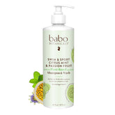 Babo Botanicals Swim & Sport citrus mint bottle cleanses hair and skin after swimming.