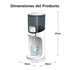 Three temperature settings for customizable bottle warmth