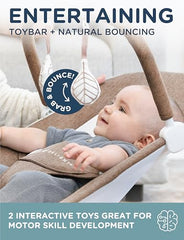 Highland Bouncer with adjustable 3-point harness for secure seating