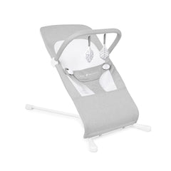 Baby Delight Highland Bouncer in Pebble Grey with breathable mesh for airflow