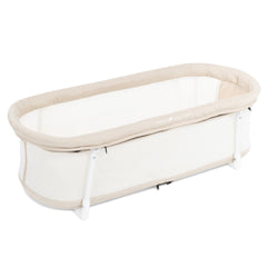 Baby Delight Snuggle Nest Bassinet with fold-out legs for quick, secure setup.